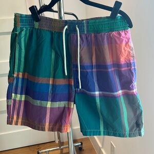 Plaid swim trunks Men’s size L by Polo Ralph Lauren
